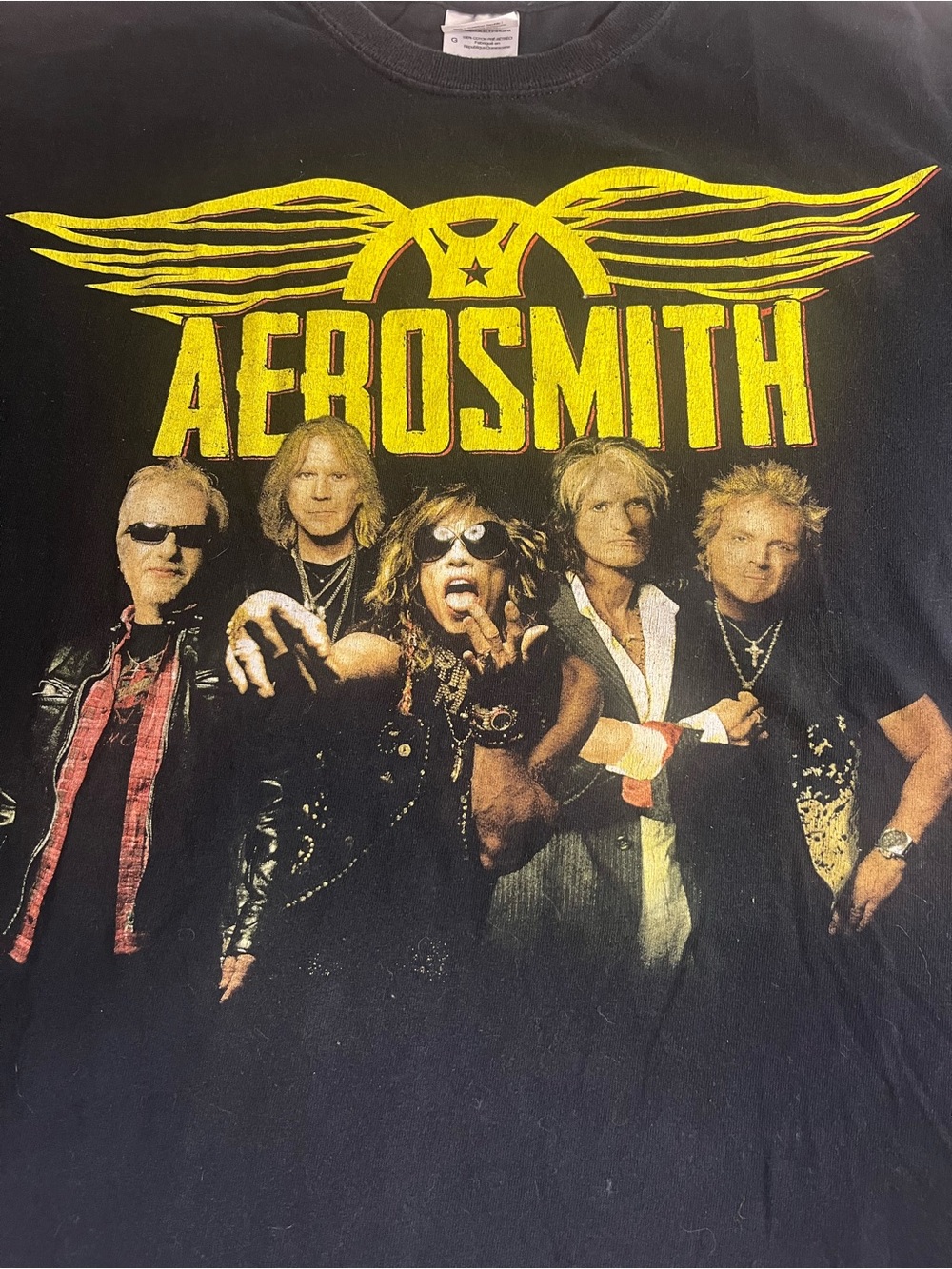 Gildan Black Aerosmith Tee - Global Warming Tour - Vintage